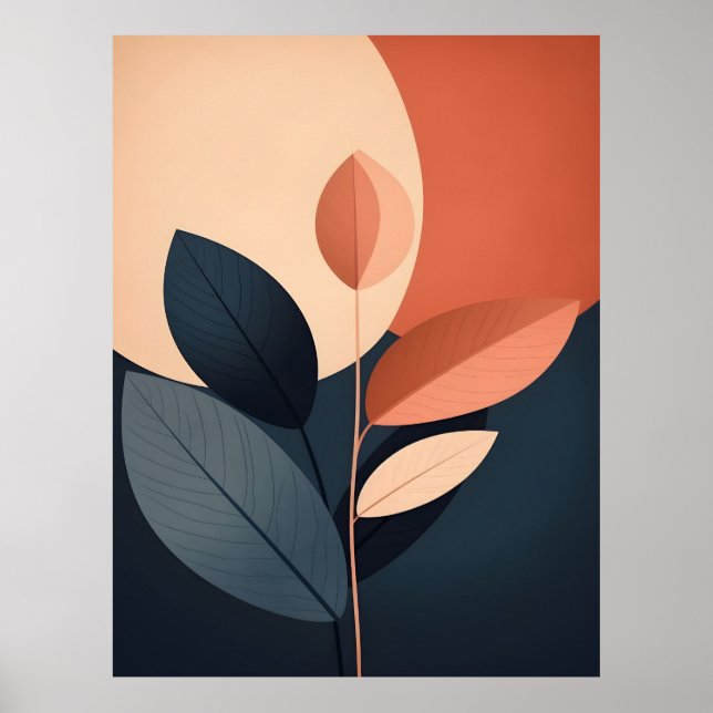 Abstraktes Boho und moderne Clip Art Poster (Vorne)