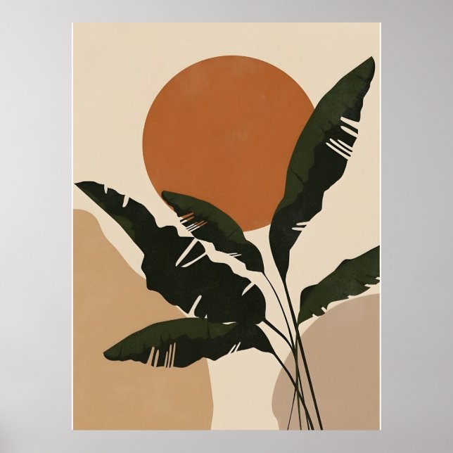 Abstraktes Boho und moderne Clip Art Poster (Vorne)