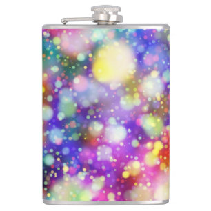 Abstraktes Bokeh-Design Flachmann