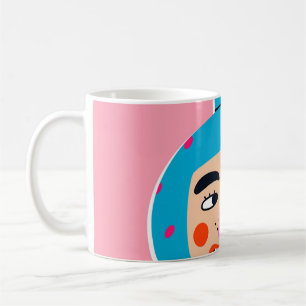 Abstraktes Boom-Gesicht Kaffeetasse