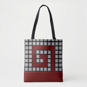 Abstraktes bordeaux-schraubenförmiges Design auf S