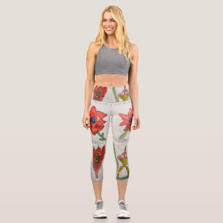 Abstraktes botanisches Design - Leggings