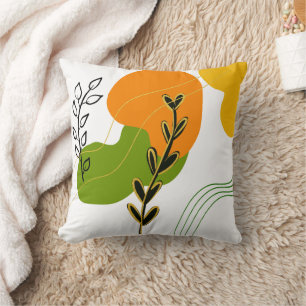 Abstraktes botanisches Leaf Kissen