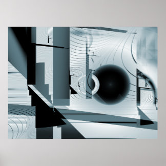 Abstraktes Boulevard Fraktal Print Poster