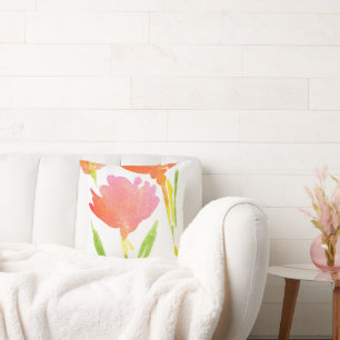 Abstraktes Bouquet mit gemischten Blume 2 Kissen