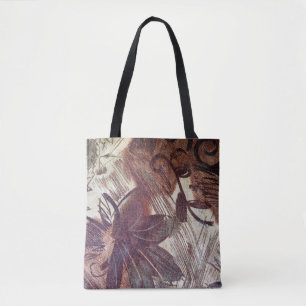 Abstraktes braunes Blumendesign 1