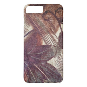 Abstraktes braunes florales Design 1 Case-Mate iPhone Hülle