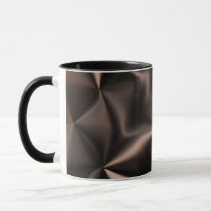 Abstraktes Bronze Fragment Mix-Muster Tasse
