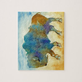 Abstraktes Buffalo Puzzle