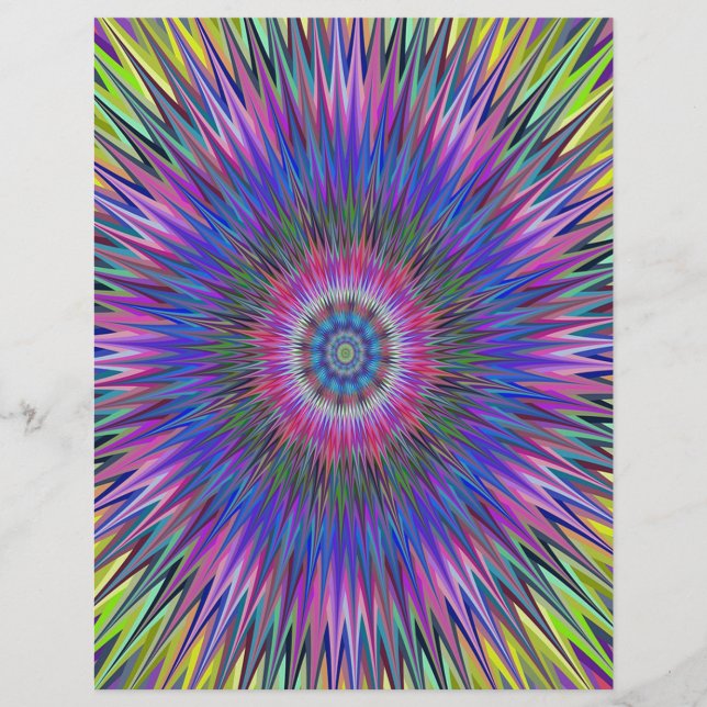 Abstraktes Bulls-eye-Muster (Vorderseite)