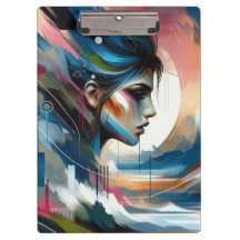 Abstraktes buntes Frauenmotiv