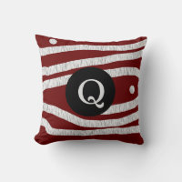 Abstraktes Burgundy Monogramm