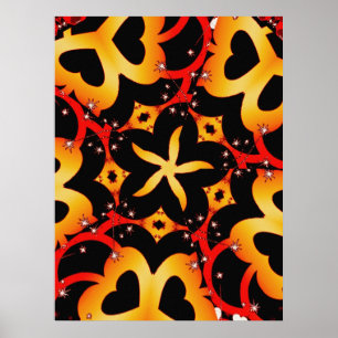 Abstraktes Butterfly-Poster Poster