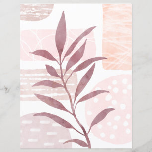 Abstraktes Calming Watercolor Formen Scrapbook