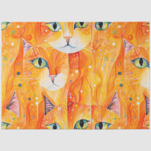 Abstraktes Cat Tissue Paper Seidenpapier