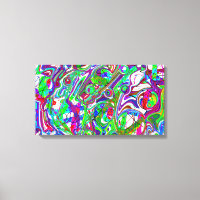 Abstraktes Chaos - Farbenfrohe Kunst