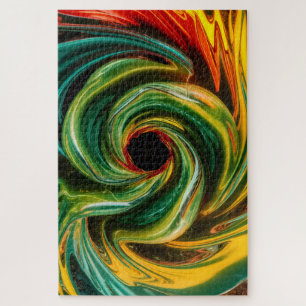 Abstraktes Chaos Puzzle