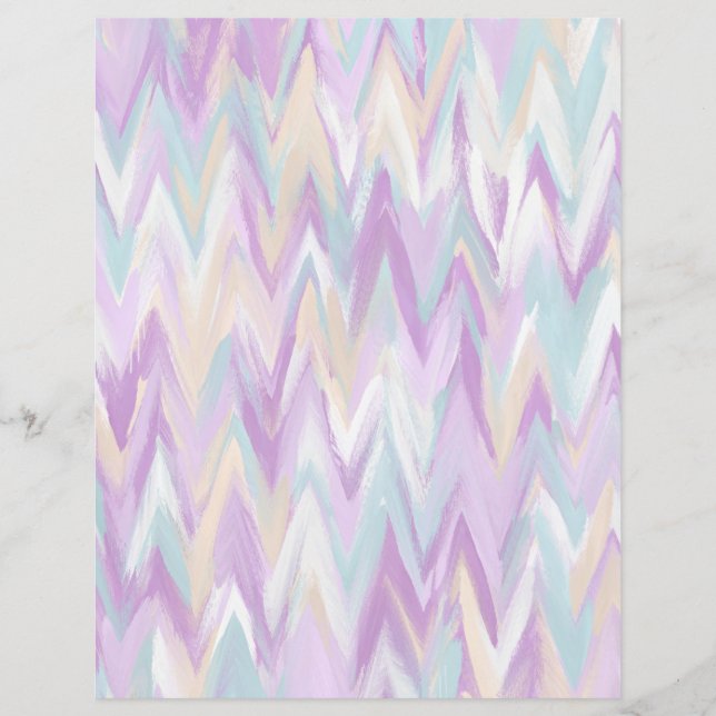 Abstraktes Chevrons-Scrapbook (Vorderseite)