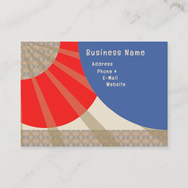 Abstraktes Chubby Business Card Design Visitenkarte (Vorderseite)
