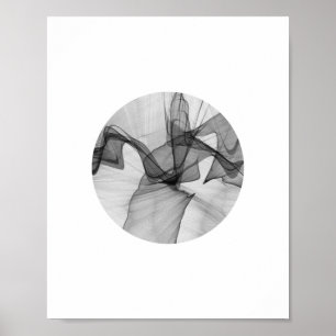 Abstraktes Circle Poster   8x10