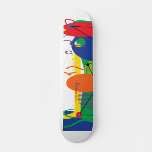 Abstraktes City-Skateboard-Deck Skateboard