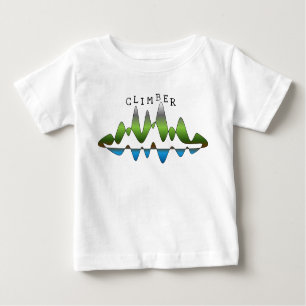 Abstraktes "Climber"-Gebirge Baby T-shirt