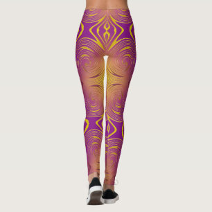 abstraktes colrful Strudelmuster Leggings