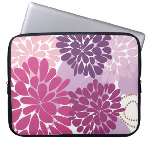 Abstraktes Cooles Giro Retro Floral Laptopschutzhülle