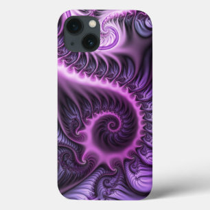 Abstraktes Cooles Rosa Lila Fraktal Case-Mate iPhone Hülle