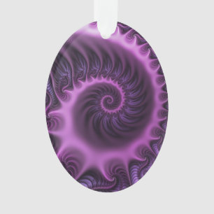 Abstraktes Cooles Rosa Lila Fraktal Ornament
