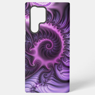 Abstraktes Cooles Rosa Lila Fraktal Samsung Galaxy Hülle