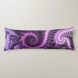 Abstraktes Cooles Rosa Lila Fraktal Seitenschläferkissen