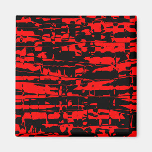 Abstraktes Crackle Magnet