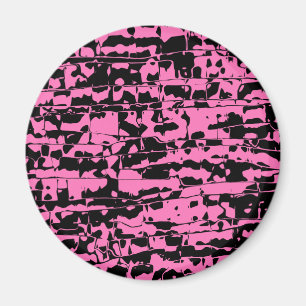 Abstraktes Crackle Magnet