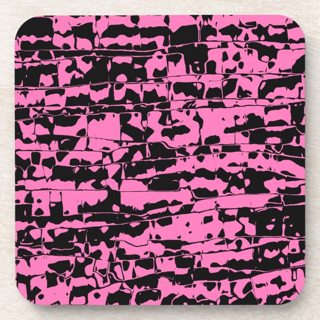 Abstraktes Crackle Untersetzer (Vorderseite)