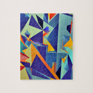 Abstraktes Cubism Design 290 Puzzle