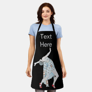 Abstraktes Dance Design Hinzufügen von Text, Schür Schürze