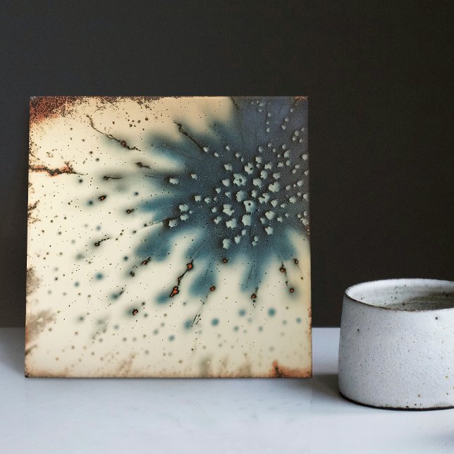 Abstraktes Dekor aus marmorierter Erde Fliese (Von Creator hochgeladen)