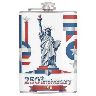 Abstraktes Dekor des Statue of Liberty National Mo Flachmann