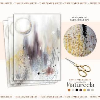 Abstraktes Dekoupage Tissue Paper Seidenpapier
