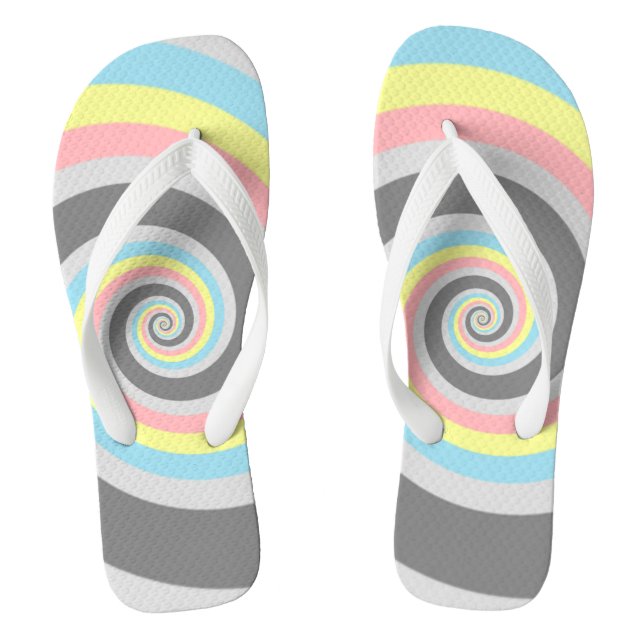 Abstraktes Demiflux-Flag Flip Flops (Fußbett)