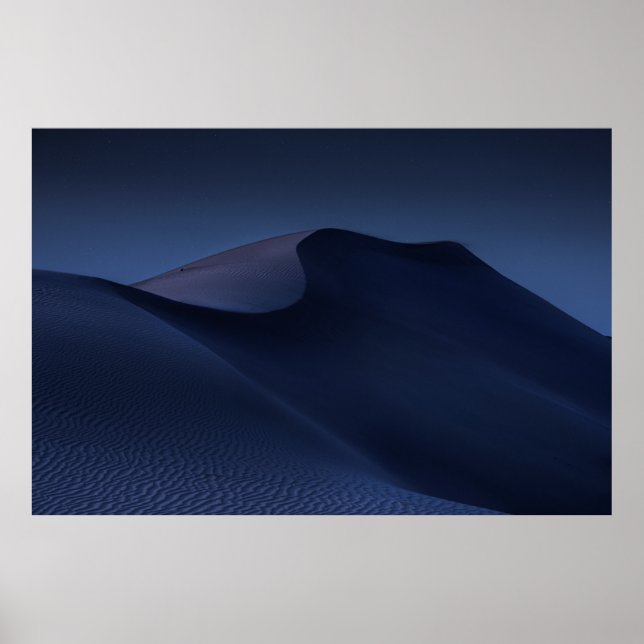 ABSTRAKTES DESERT AM NACHT POSTER (Vorne)