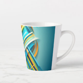 Abstraktes Design auf Tasse