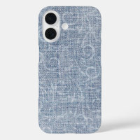 Abstraktes Design auf verblassenem Denim