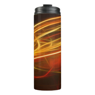Abstraktes Design-Banner Thermosbecher