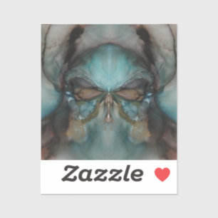 Abstraktes Design Beängstigende Maskierung Aufkleber