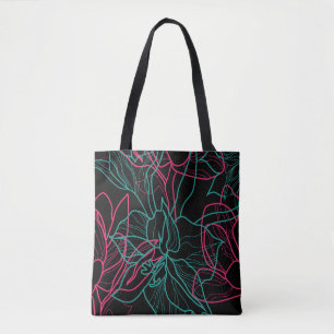 Abstraktes Design der Blumenlinie