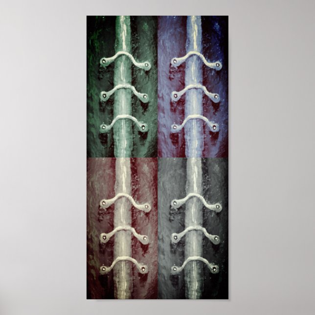 Abstraktes Design der Farben für den industriellen Poster (Vorne)