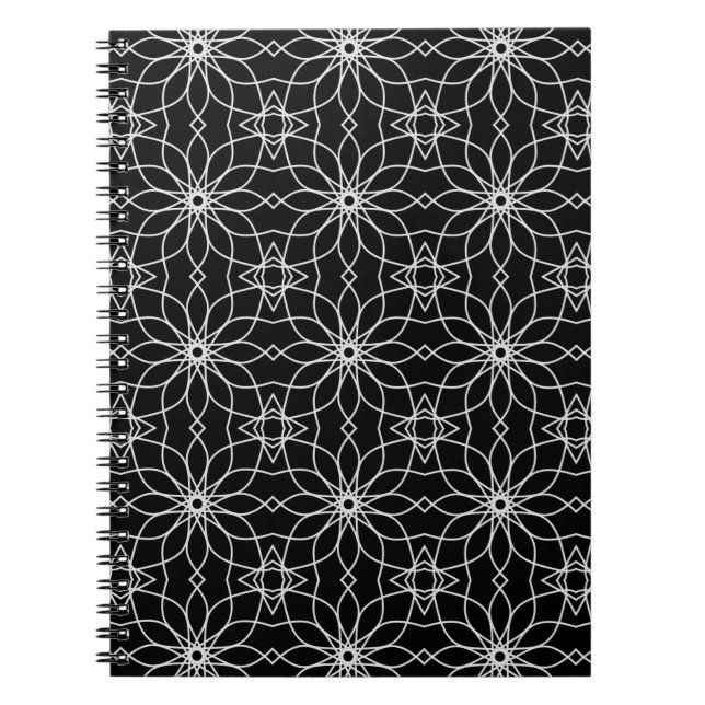 Abstraktes Design der islamischen Kunstgeometrie Notizblock (Vorderseite)