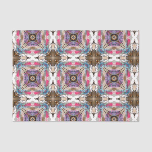 Abstraktes Design der Südwestwasserfarbe Seidenpapier (Vorderseite)